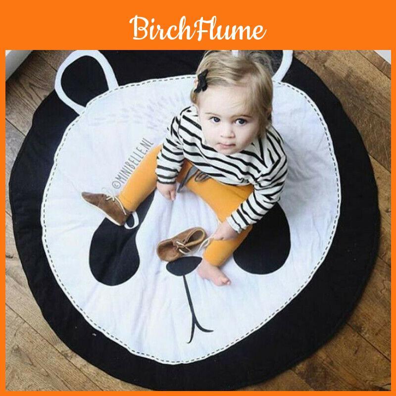 Fox Print Animals Cuddle Play Mat With Soft Fabric For Infant Development And Parentchild Interaction