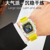 Casual Fashion High-End Automatic Quartz Luminous Waterproof Barrel-Shaped Men'S Watch Two