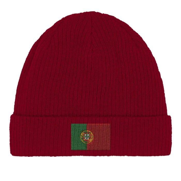 Bonnet Drapeau Portugal en Rouge