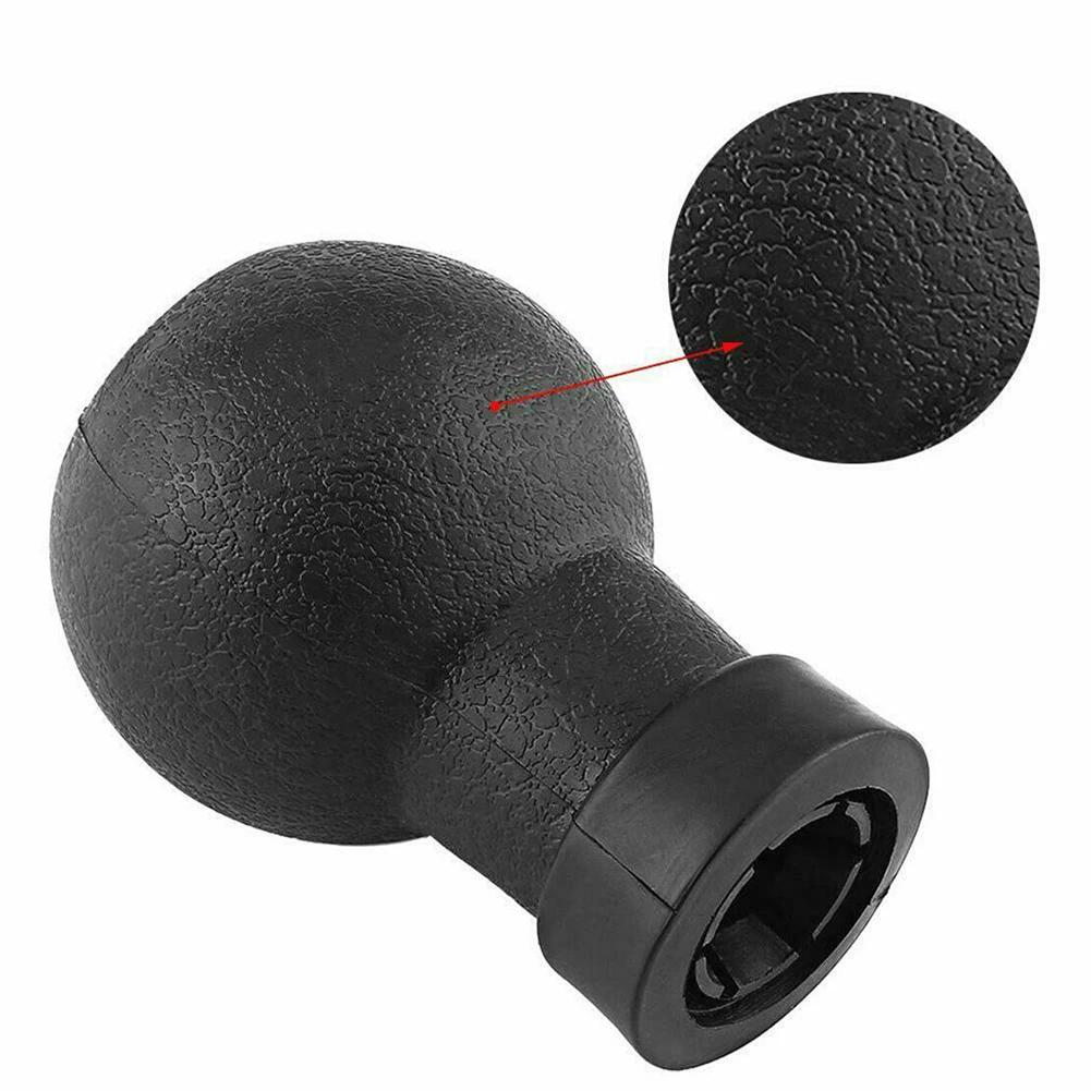 5 Speed Gear Shift Knob Plastic Auto Replacement Parts Black & Silver Gear Shift Knob 5 Speed Auto Replacement Parts