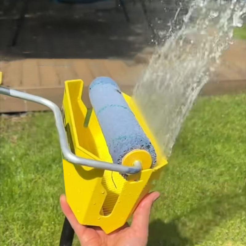 

Инструмент для очистки, сушки и мытья малярных валиков, подходит для 9-дюймовых валиков, инструмент для очистки малярных валиков