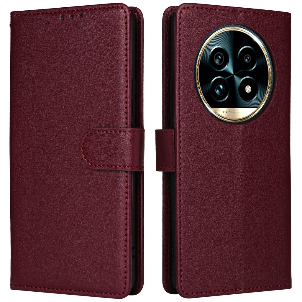 For Realme 13+ 5G/13 Pro+ 5G (Global)/(China)/13 Pro 5G (Global)/13 Pro 5G (China) Case Wallet Stand View PU Leather Phone Cover