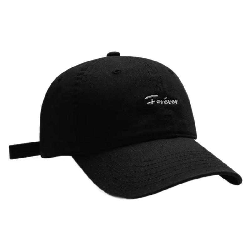 Baseball Cap With Embroidered Letters For Streetwear And Sun Protection