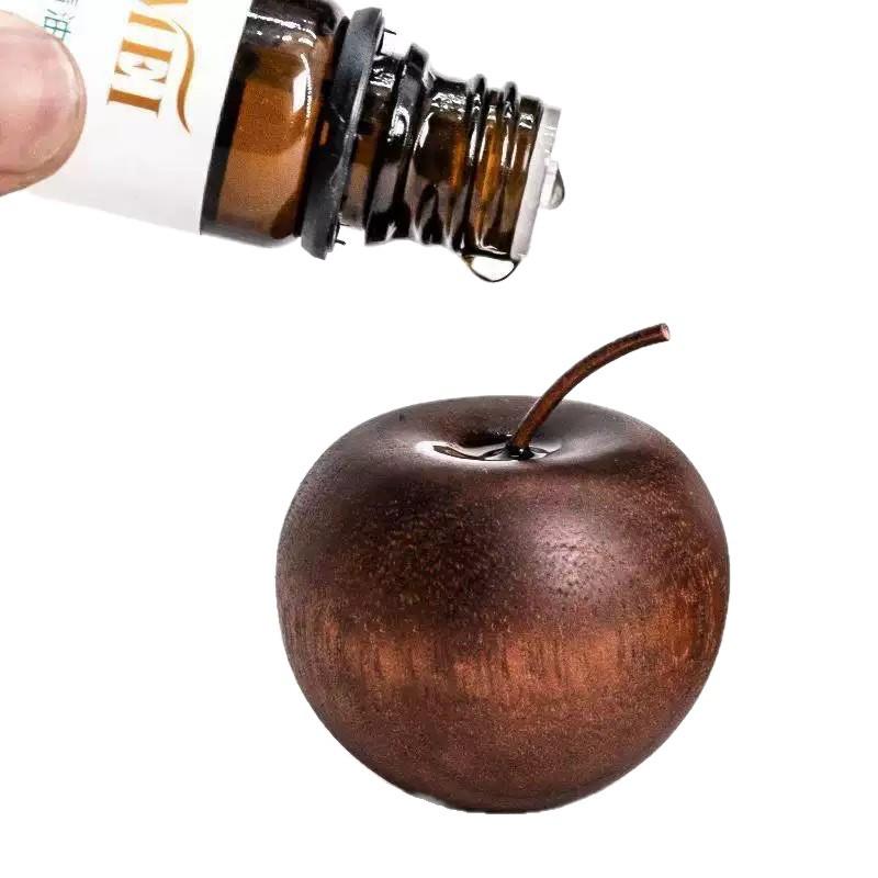 Apple Wood Aromatherapy Diffuser - Long-lasting, Fireless Essential Oil Ornament for Home, Bedroom, or Car Use