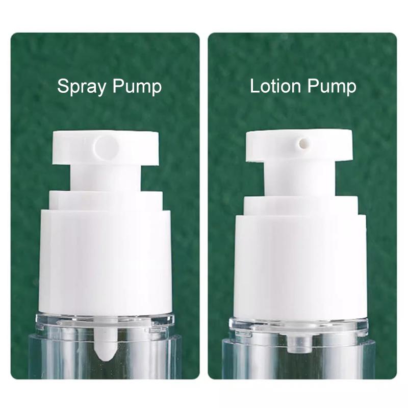 Airless Pump Bottle Set, Vacuum Travel Size Cosmetic Containers, Refillable Lotion Serum Dispenser, Leak-Proof Skincare Jars for Makeup