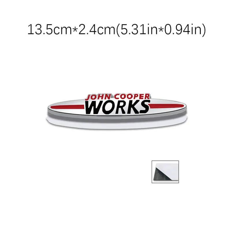 Pegatina de coche de letras originales JOHN COOPER WORKS para MINI JCW calcomanía decorativa tridimensional con logo para parrilla delantera de carrocería modificada