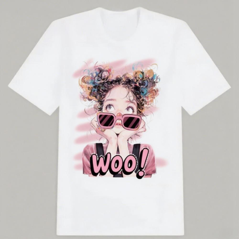 Couples Casual and High-quality Are Fashionable Street Daily Style High-quality Printed Cotton Short-sleeved Hot Trend T-shirt