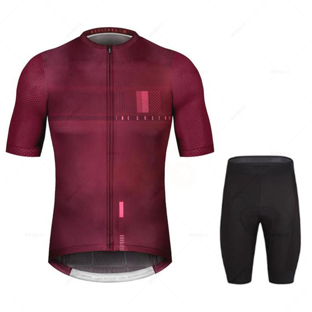 Pro Team Bike Cycling Jersey Set Men's Summer Short Sleeve Mountain Uniform Ropa Ciclismo Maillot Hombre Bicycle Clothing Suit