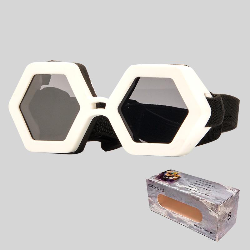 RTS Anlorr 3036 Dog Riding Glasses Puppy Sunglasses for Small Dogs, UV Protection Pet Goggles (White,S) белый