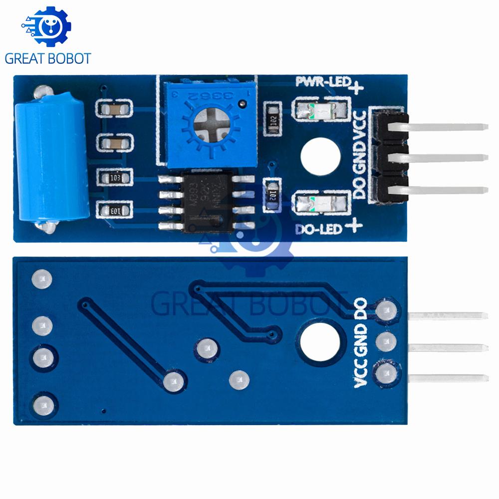 Normally Closed Type Vibration Sensor Module Alarm Sensor Module Vibration Switch SW-420 for Arduino Replacement Sensors2
