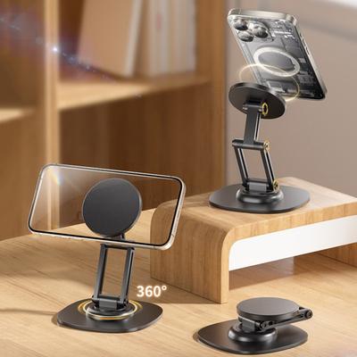 Uchwyt na telefon komórkowy Antypoślizgowy Duża siła magnetyczna Regulacja 360° Wielokątna Składany Stojak na telefon komórkowy Dom