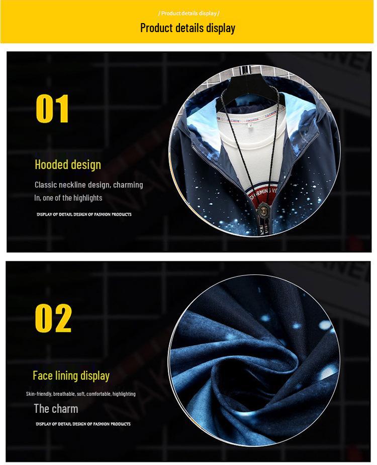 Herren Trendy Koreanischer Stil Herbstjacke - Gutaussehende Studenten Edition