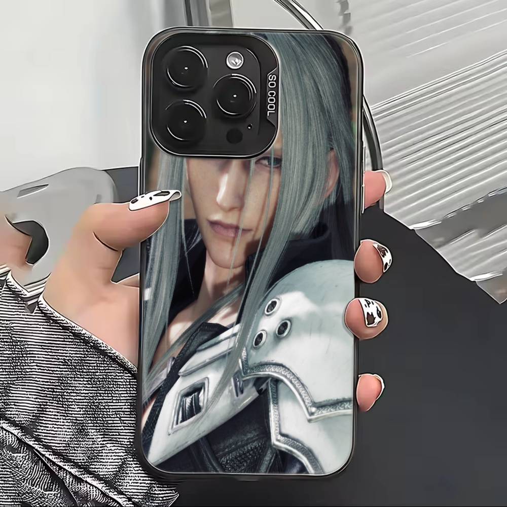 Final F-Fantasy S-Sephiroth Cool Phone Case For iPhone 17,16,15,14,13,12,11 Plus,Pro Max,XS,Colorful Silver Black Cover