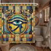 Ancient Egyptian Eye of Horus Print Waterproof Shower Curtain for Bathroom, Mythical Design High-End Toilet Partition Curtain
