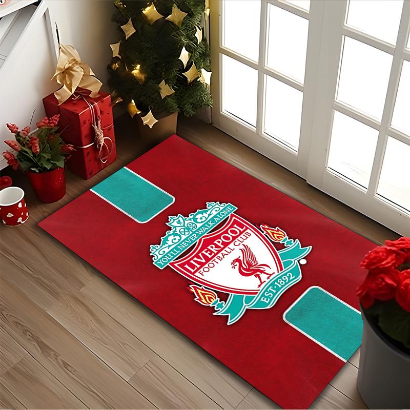 1pc Office Carpet, Liverpool FC Chair Rug, Living Room Printed Area Rug, Home Chair Floor Mat