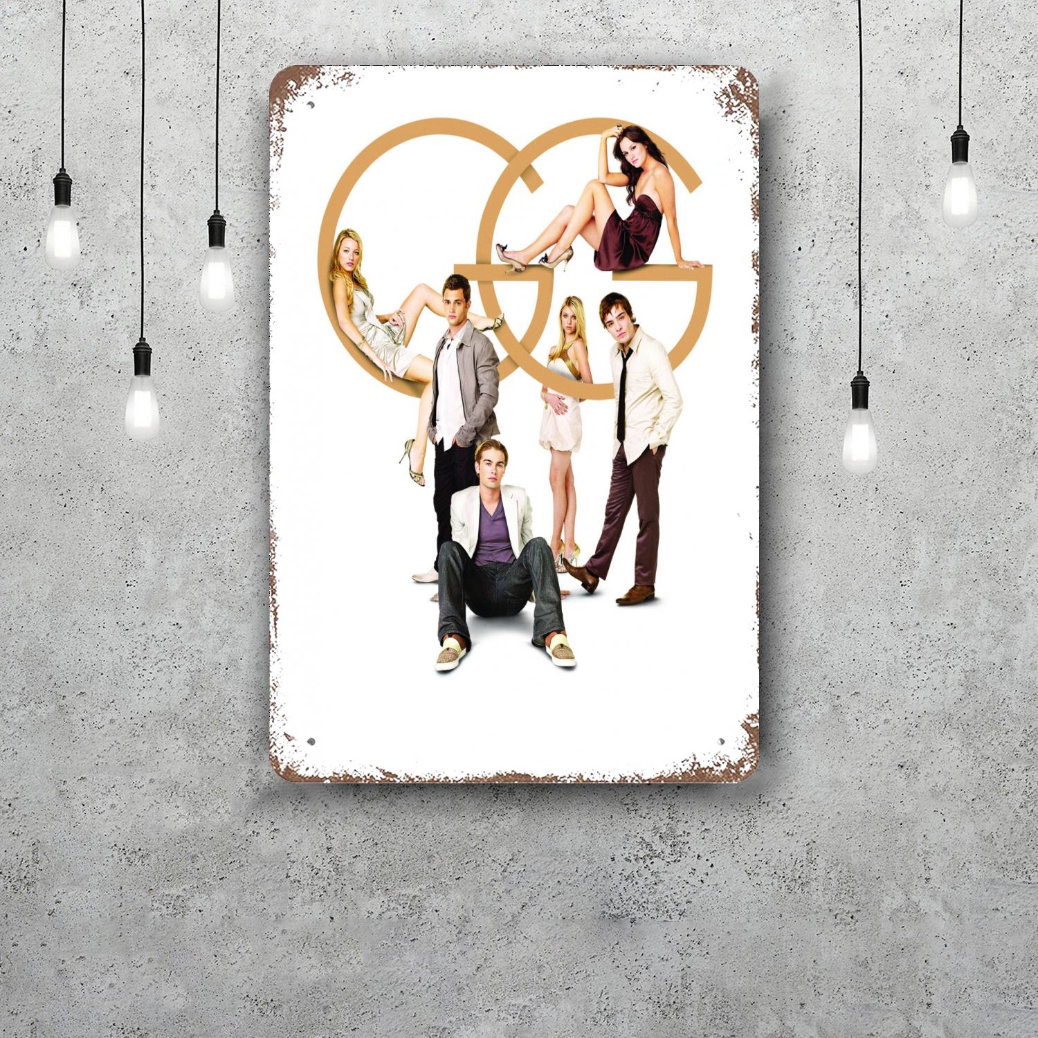 

The Gossip Vintage Tin Sign Home Decor Wall Decor Art Wall Mural Room Decoration Decor Retro Metal Sign Plate Bar Posters 20x30cm（7.8x11.8inch）