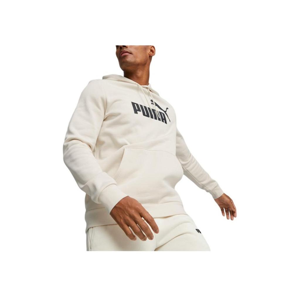 Puma Sports Lifestyle Series Logo Print Hooded Long Sleeve Sweatshirt Men sweatshirt White 672475-87