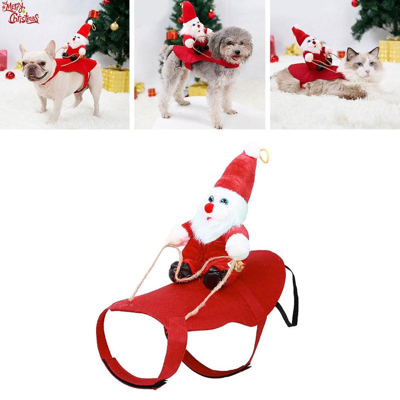 santa dog suit