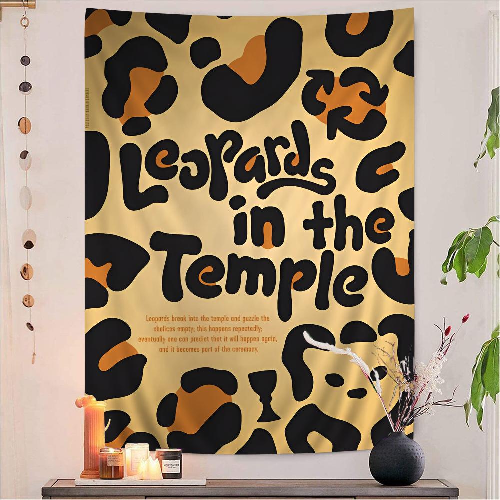 Wild Leopard Tiger Vase Flower Girl Power Printed Large Wall Tapestry Indian Buddha Decoration Bohemian Hippie Wall Art Decor