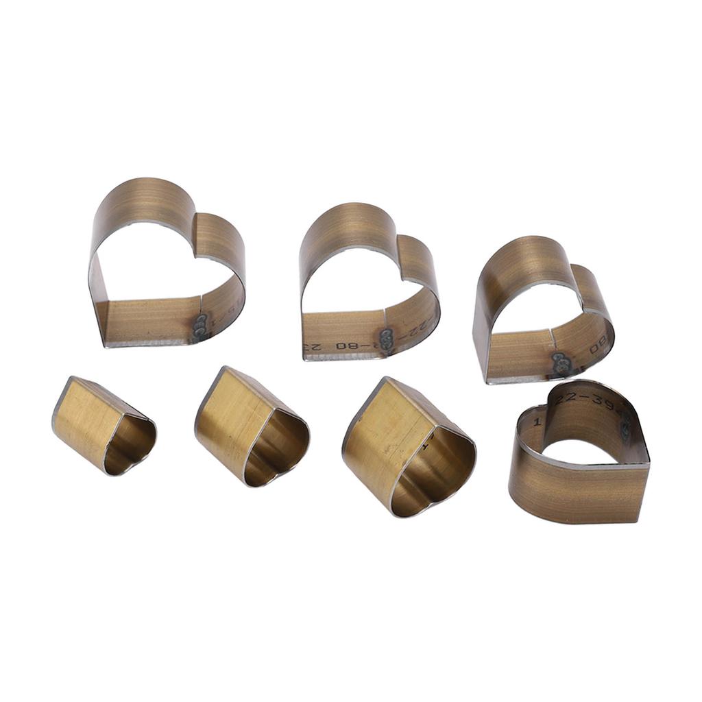 7Pcs Leather Cutting Die High Carbon Steel Heart Shape Simple Operation Cutting Mold DIY Leather