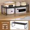 Retractable Layered Storage Shelf - Nail-Free Iron Organizer for Dorms