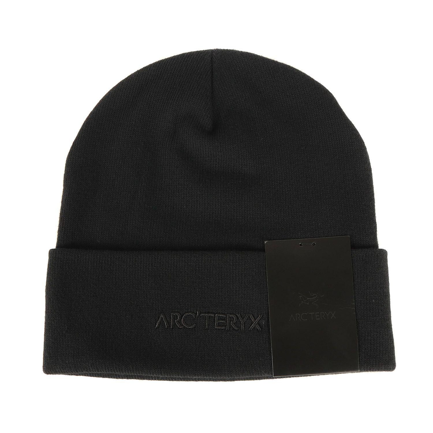 Used [New] ARCTERYX Beanie Black Size:FREE | 23AW Logo Beanie (Word Toque) | Brand Hat [Men s]