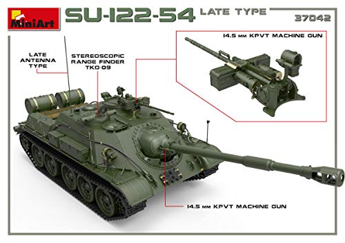 Miniart 1/35 Soviet Army SU-122-54 Late Model Plastic Model MA37042