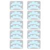 10 Pairs Silicone Eyelash Extension Under Eye Pads Cloud Arch Shape Reusable Eyelash Extension Patches Blue