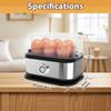 Electric Rapid Egg Cooker Multi-functional Egg Boiler Poacher Steamer with Measuring Cup AU/US 6 Grids Eggs Cooker for Kitchen