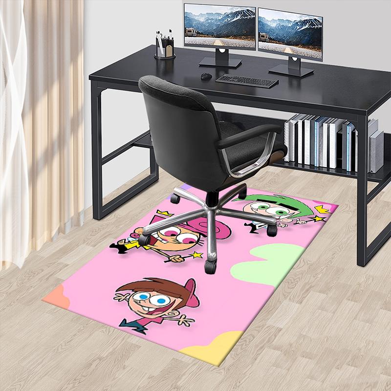 The Fairly OddParents Charming Chair Mat: Magical Home Decor, Office Must-Have, Perfect Gift for Any Room!.1225a
