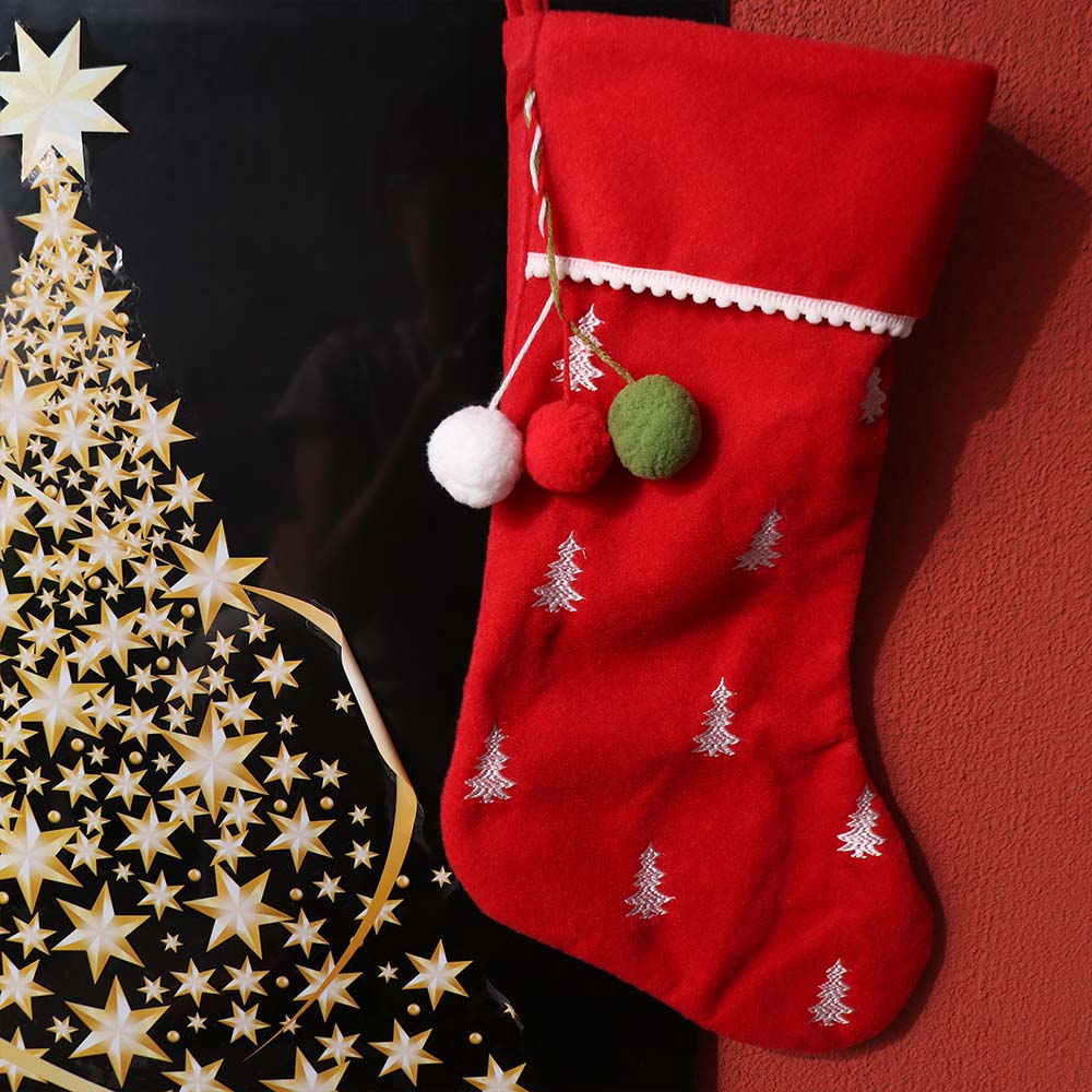 Hanging Christmas Stocking Xmas Tree Ornaments Gift Bag Christmas Gift Sock  Christmas Decor
