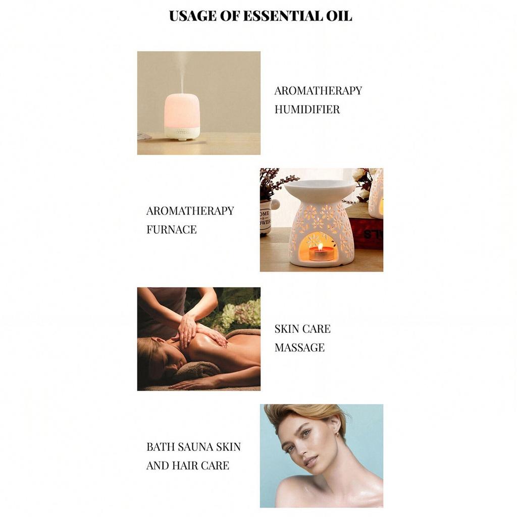 10ml Relaxing Massage Oil for Body Care, Soothing Aromatherapy Gift Set with Moisturizing Hydration for Skin