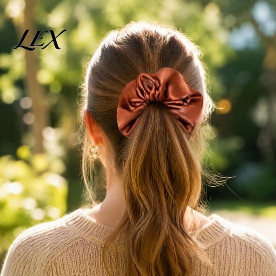 Soft Silk Hair Accessories Satin Scrunchies, High Elasticity Ties for Women Girls, Non Slip Band, Minimalist Scrunchies Gifts Solid Color Ponytail