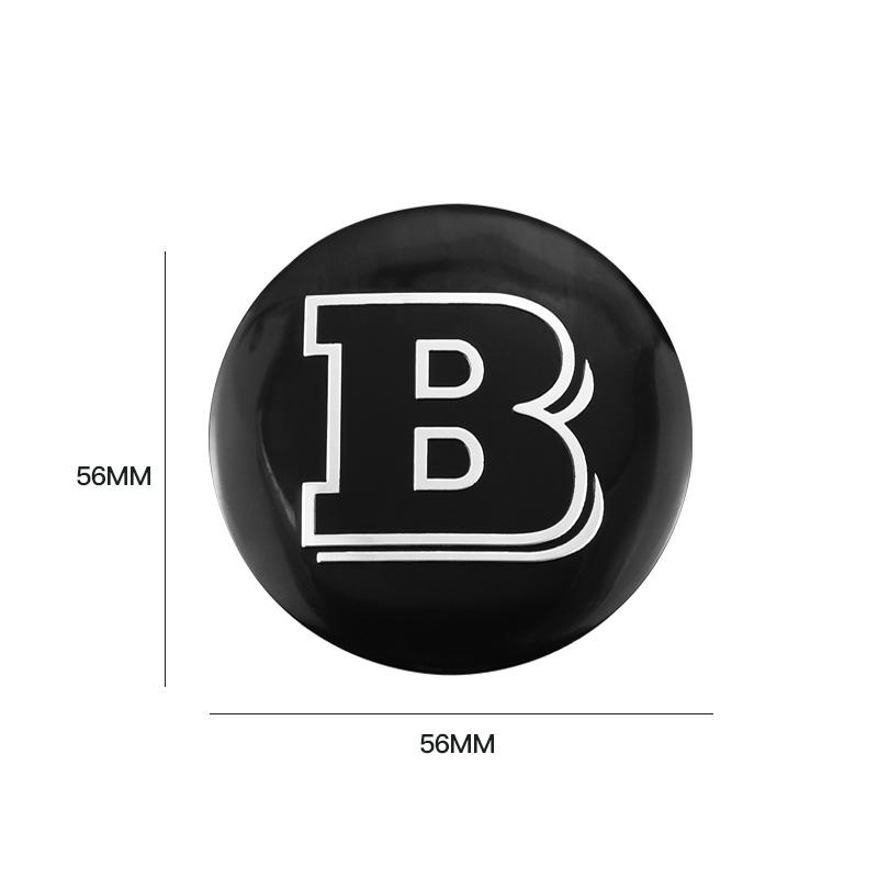 4 Stück 56mm Auto Radmitte Nabenkappe Aufkleber Zubehör Für Mercedes Benz Brabus AMG Smart Maybach W205 W203 W206 W108 W124 W126