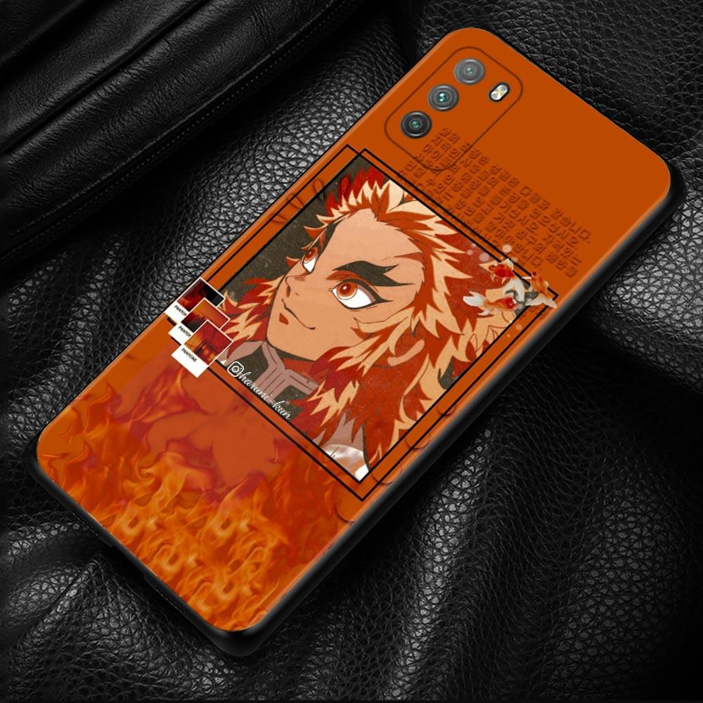 Pouzdro Anime Cartoon Demon Blade pro Xiaomi Mi Poco X3 Pro F3 X3 GT M3 X3 NFC F1 M3 Pro 5G F3 GT Black Silicon Cover Coque Shell