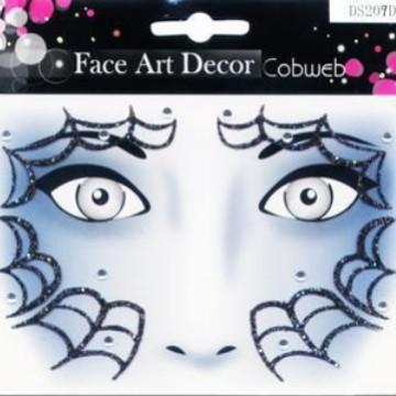 Glitter Face Art Stickers, Self-Adhesive Face Decor Decals for Halloween, Carnival, Festival and Party Makeup