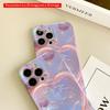 2DFlat Glowing Heart Rabbit Bubble Art Phone Case All inclusive film hard phone case, compatible with iPhone 18 Pro Max 17 16 15 14 13 12 11