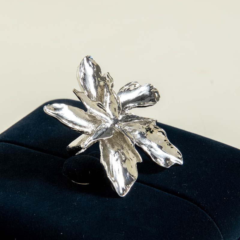 Vintage Gold Color Imitation Pearl Flower Open Rings For Women Exaggerated Metal Irregular Geometric Finger Rings Jewelry