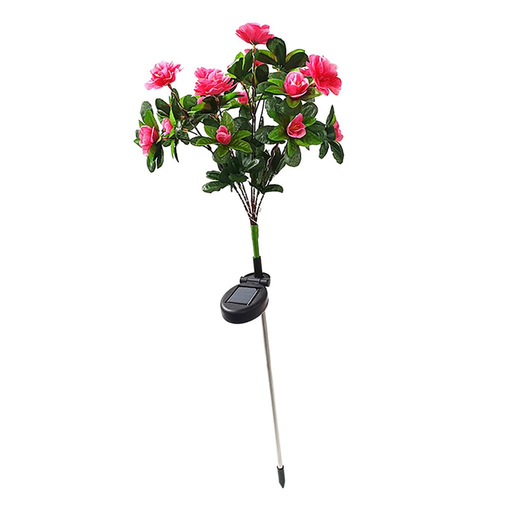 Solar Stake Light Simulation Flower IP55 Waterproof Decorative LED Stake Lamp for Garden Courtyard