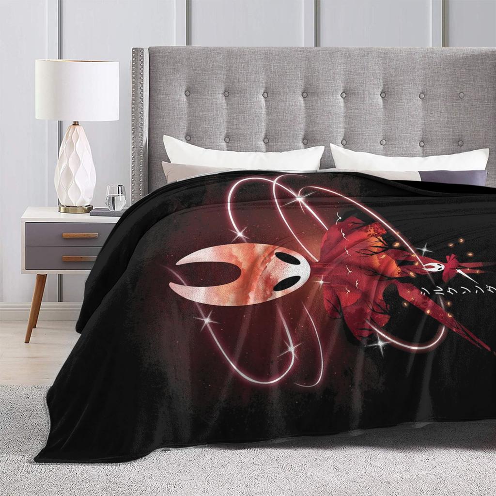 Hollow Knights Silksongs Hornet Blanket Fleece Print Multi-function Lightweight Thin Throw Blankets for Home Car Bedspread