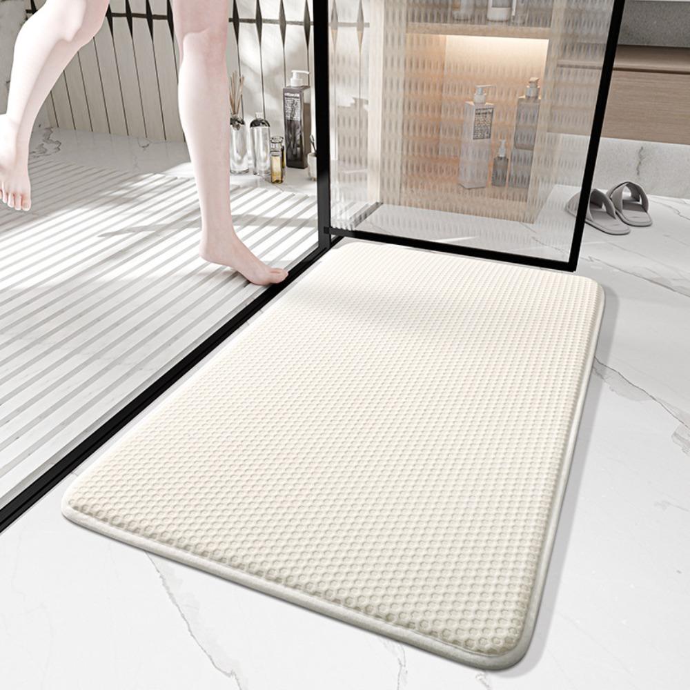 Schwamm Badezimmer Kaschmir Verdickungsmatte Bad Rutschfeste Teppiche In Waschbecken Badewanne Boden Teppich Duschraum Fußmatte Memory-Schaum 3D-Pad