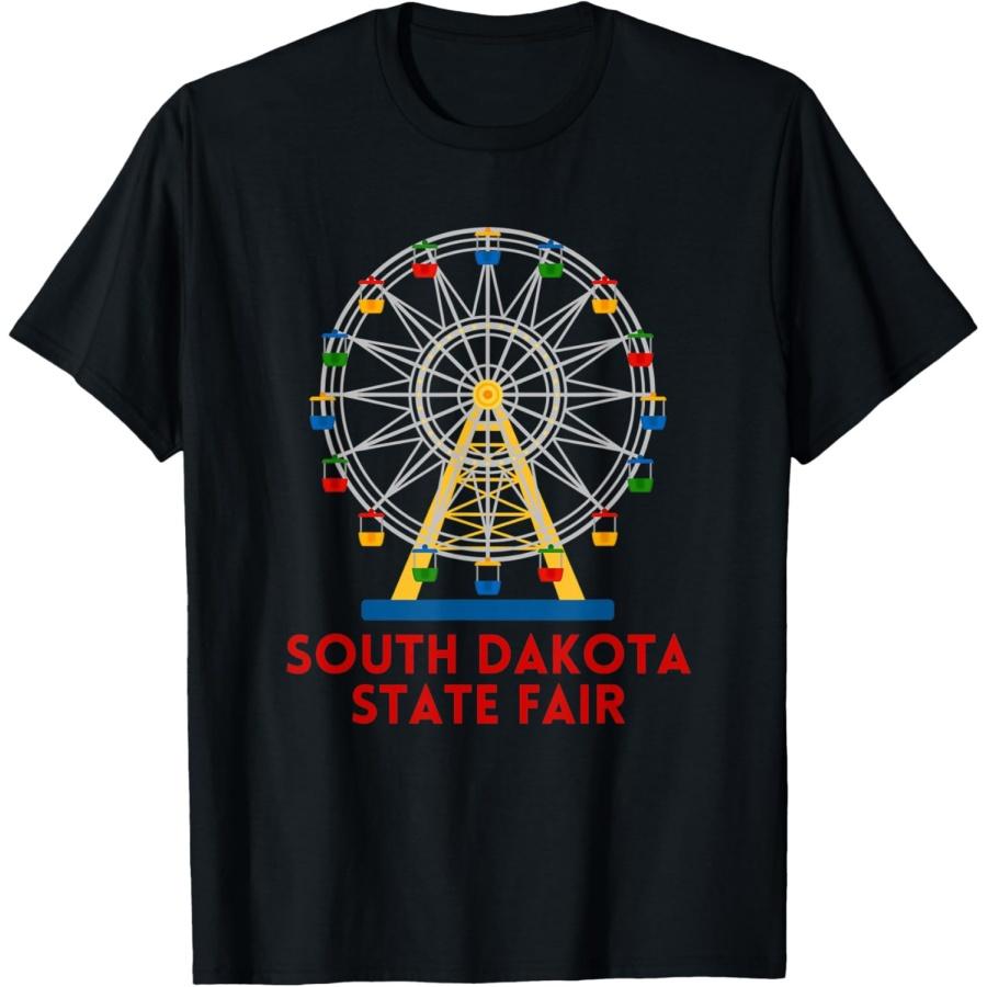 

South Dakota State Fair Ferris Wheel County Fair T-Shirt XXXXXL чёрный