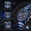 Six-Hand Multi-Function Business Men's Waterproof Calendar Watch Elegant Men's Wristwatch
