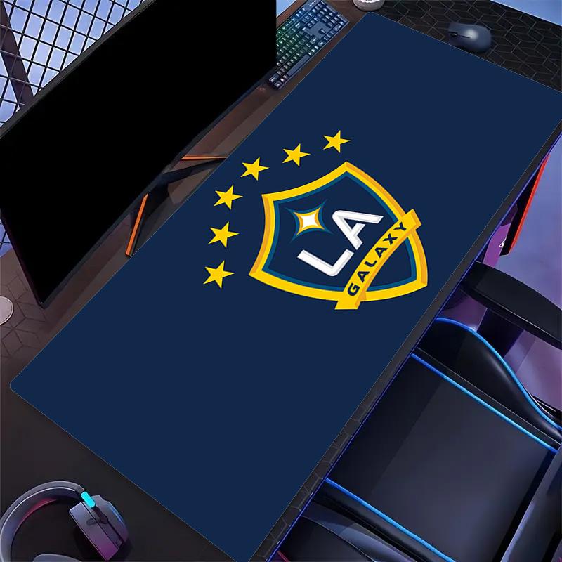 LA Galaxy Print Cushion Non-slip Laptop Tablet Big Mousepad XXL Mat Mini PC Playmat With Lock edge
