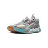 Li Ning Kids Comfortable Non-Slip Wear-Resistant Rebound Low-Top Basketball Shoes Misty Gray Kids Sneaker YKBU082-7