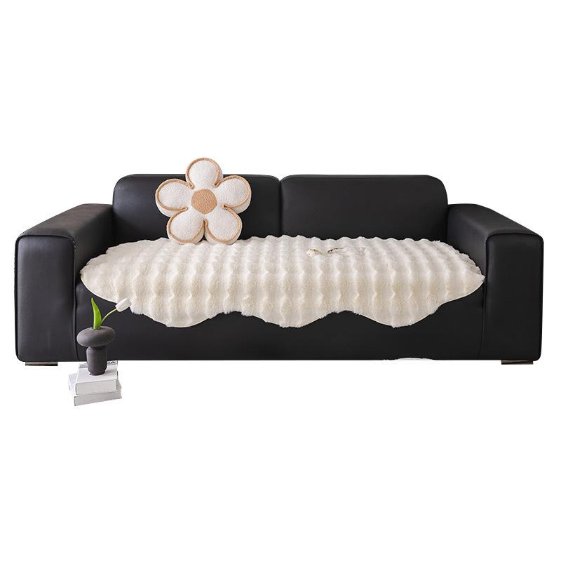 Rabbit Plush Special-Shaped Sofa Cover Towel High-Grade Modern Simple Four Seasons Universal Non-Slip Sofa Cushion