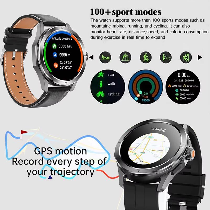 2025 NEU S4 Ultra Smart Armband Herrenuhr AMOLED HD Bildschirm Bluetooth Anruf GPS Trajektorie NFC Herzfrequenz Kompass Smartwatches