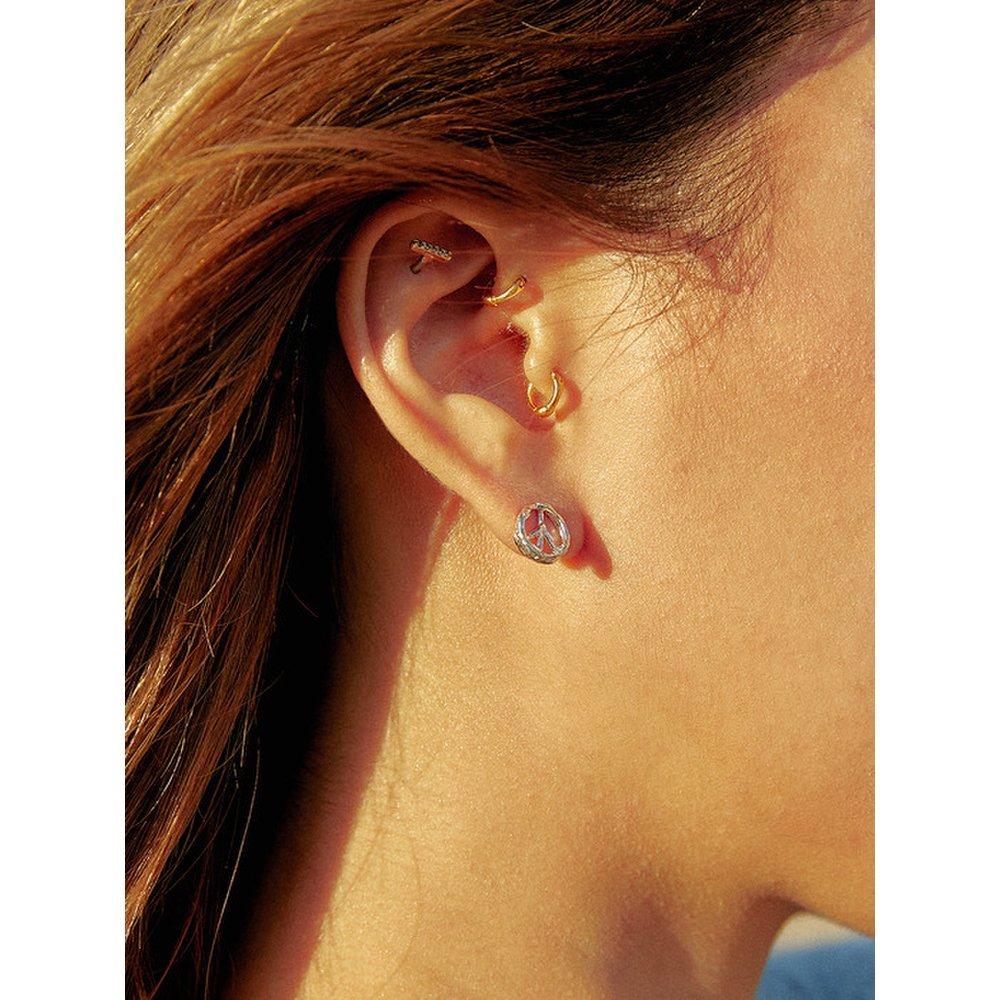 (Silver925)Mini-Peace Earrings