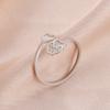 Stainless Steel Cat Claw Open Ring Cute Animal Footprints Adjustable Love Ring Women's Jewelry Birthday Gift Wholesale