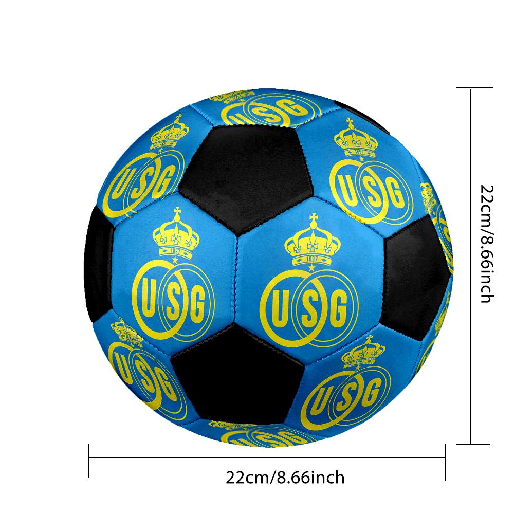 MAAT 5 Royale Union Saint-Gilloise Voetbal Kleurrijk Alle Leeftijden Machinaal Gestikt PVC Wedstrijd Klaar Duurzaam Hoge Stuit